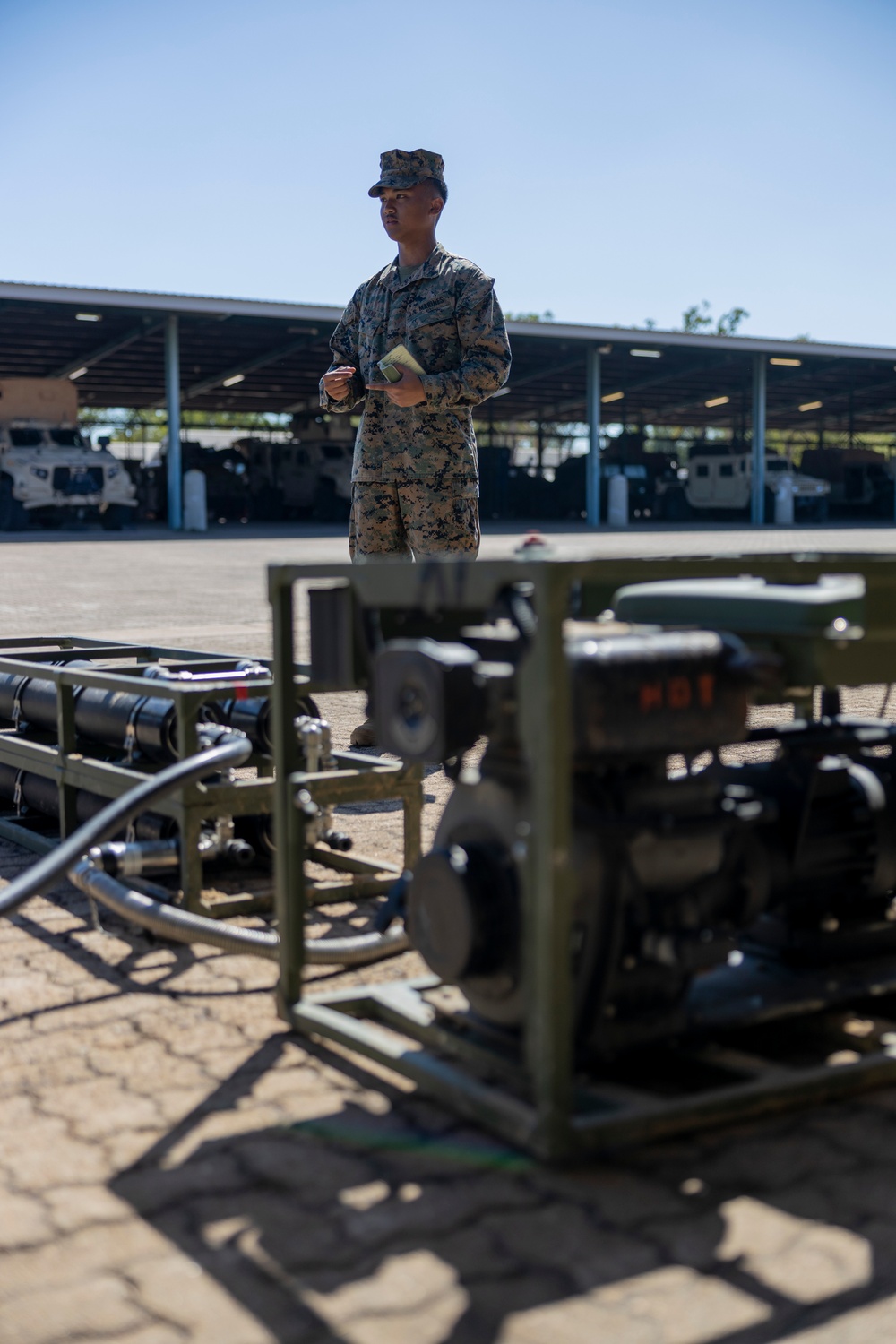 Royal Australian Navy Sailors tour the MRF-D MAGTF