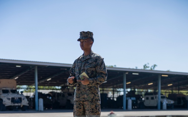Royal Australian Navy Sailors tour the MRF-D MAGTF
