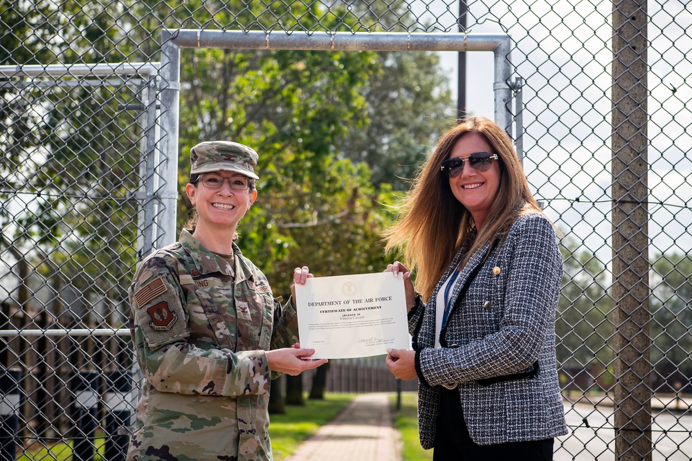 New sidewalk provides Pathfinders easy access off, on the installation