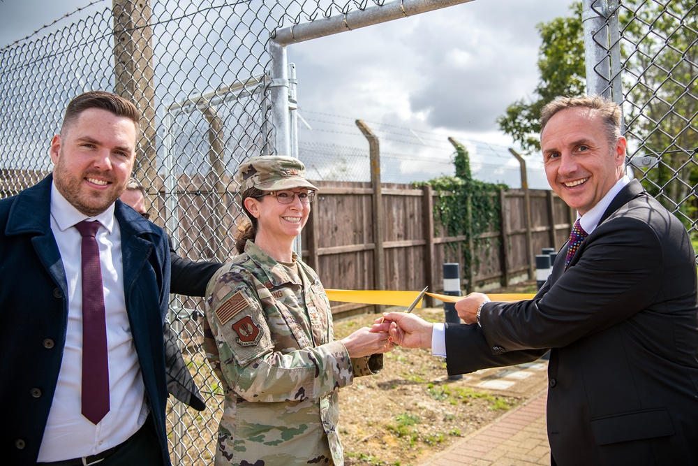 New sidewalk provides Pathfinders easy access off, on the installation