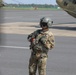 28th ECAB crew chief performs preflight check