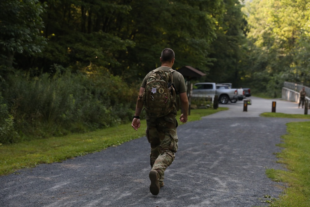 109th Mobile Public Affairs Detachment conducts 12-mile ruck march