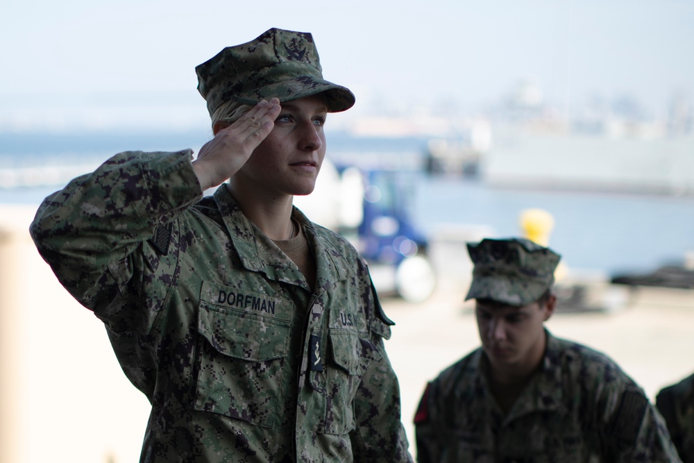 USS Tripoli Midshipmen Tour