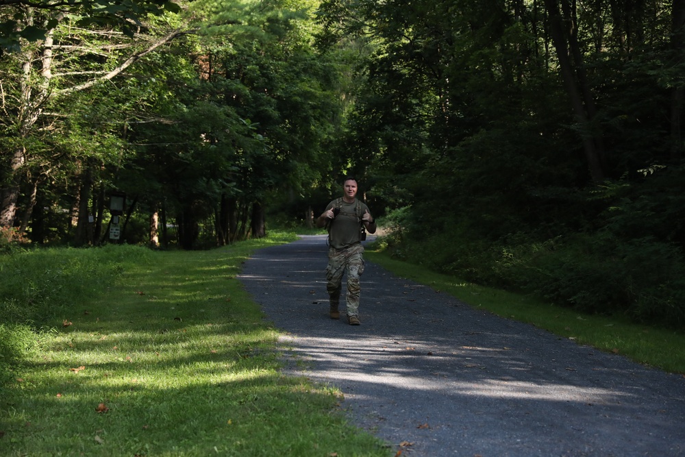 109th Mobile Public Affairs Detachment conducts 12-mile ruck march