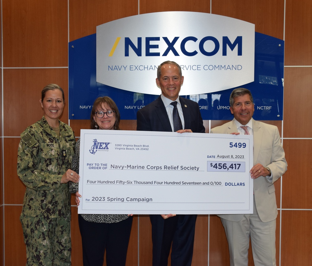 NEX patrons donate to support Navy-Marine Corps Relief Society