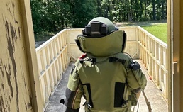 Army Explosive Ordnance Disposal Company supports new bomb suit helmet program