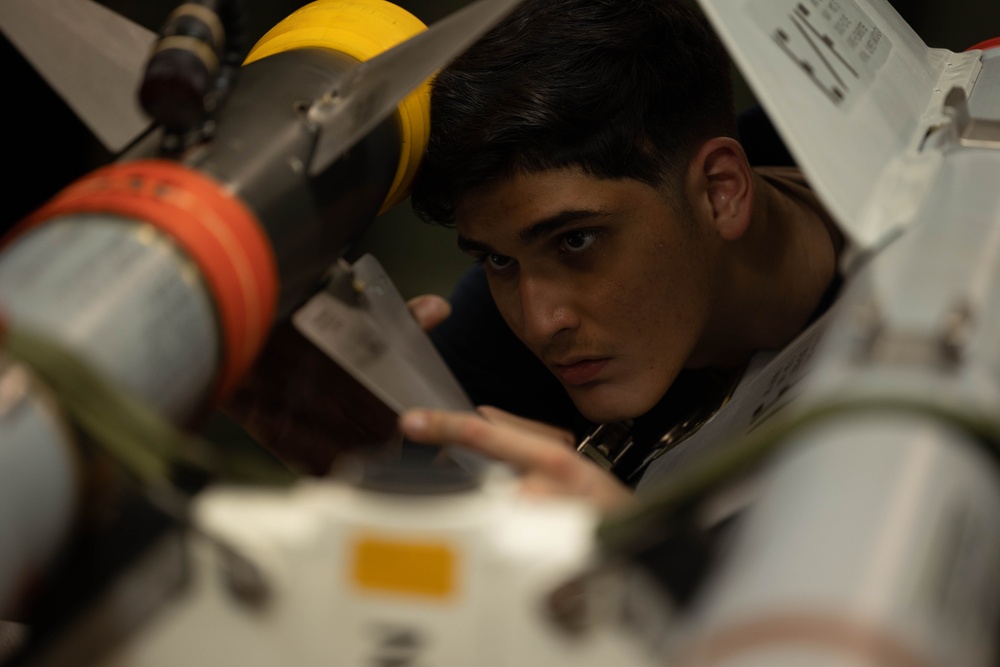 DVIDS - Images - USS Bataan Sailors assemble a missile [Image 1 of 7]