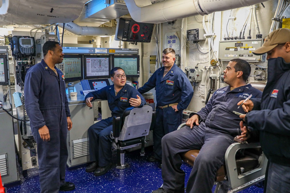 USS Benfold Conducts Routine Engineering Operations