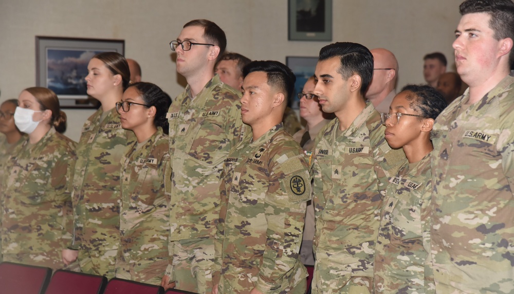 Soldiers inducted into NCO Corps at Walter Reed