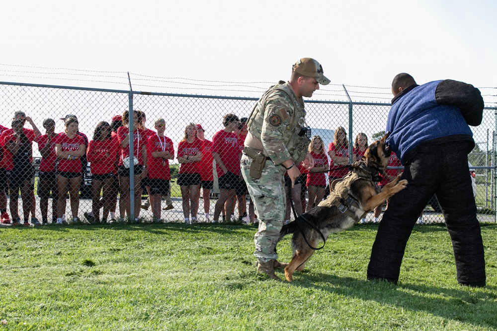 POLYTECH High School student athletes visit Dover AFB