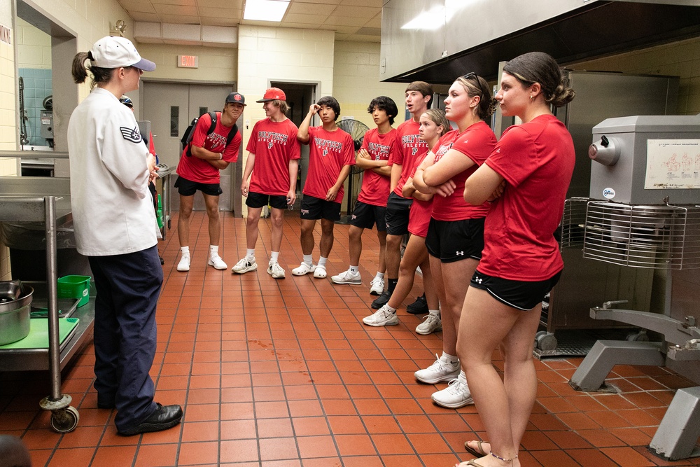 POLYTECH High School student athletes visit Dover AFB