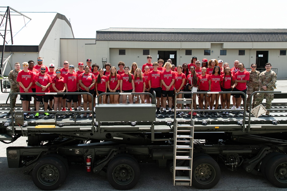 POLYTECH High School student athletes visit Dover AFB