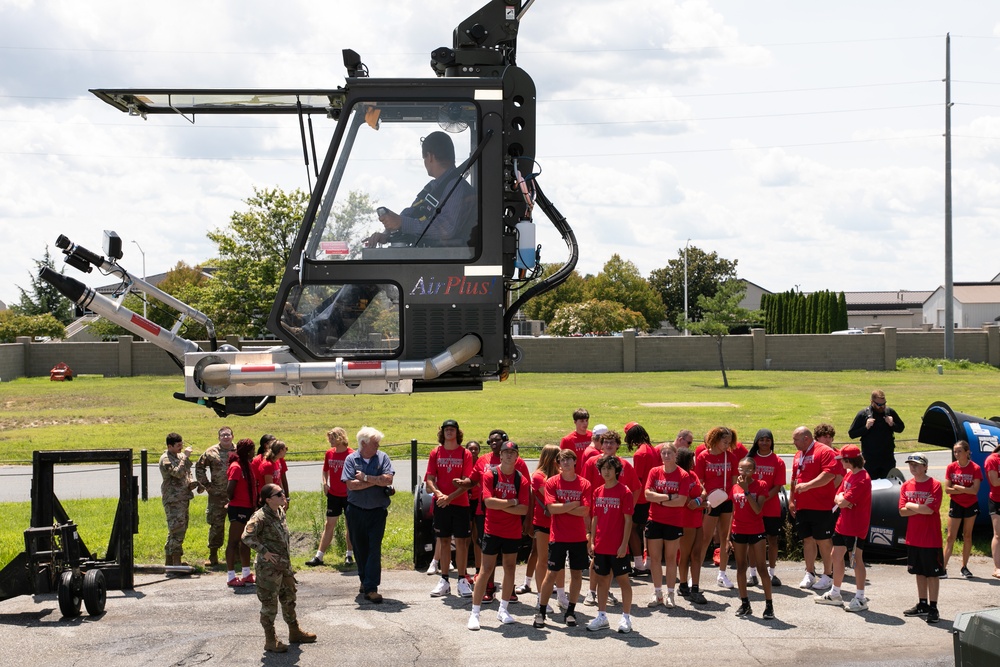 POLYTECH High School student athletes visit Dover AFB