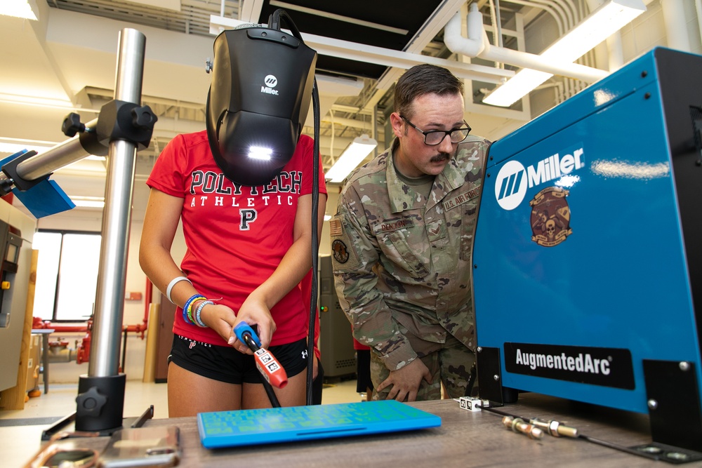 POLYTECH High School student athletes visit Dover AFB