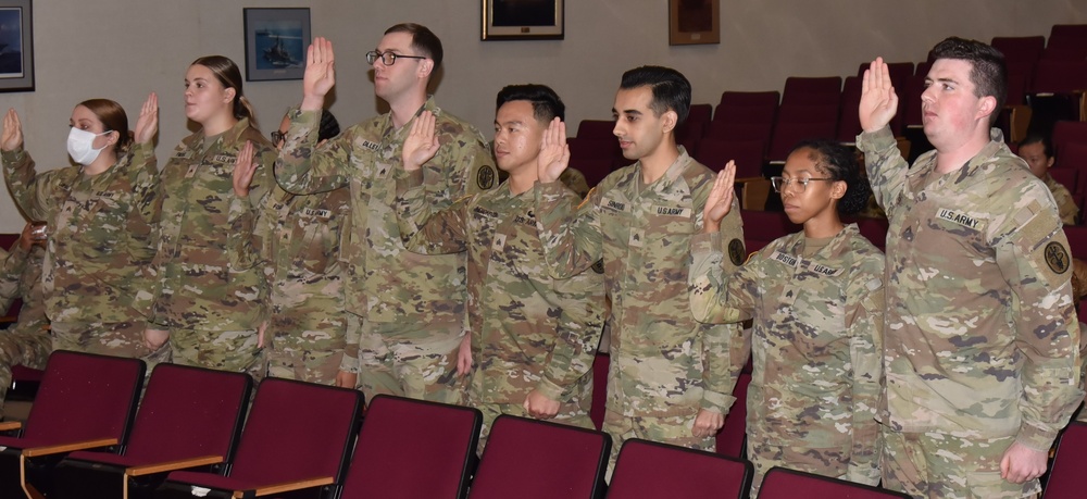 Soldiers inducted into NCO Corps at Walter Reed