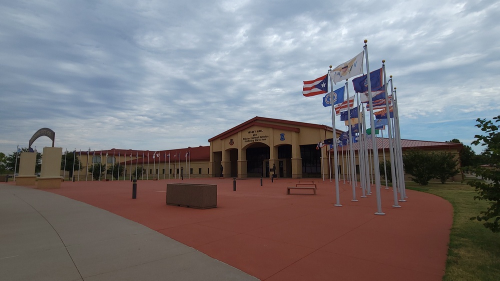 Flags at 95th AG BN, Fort Sill