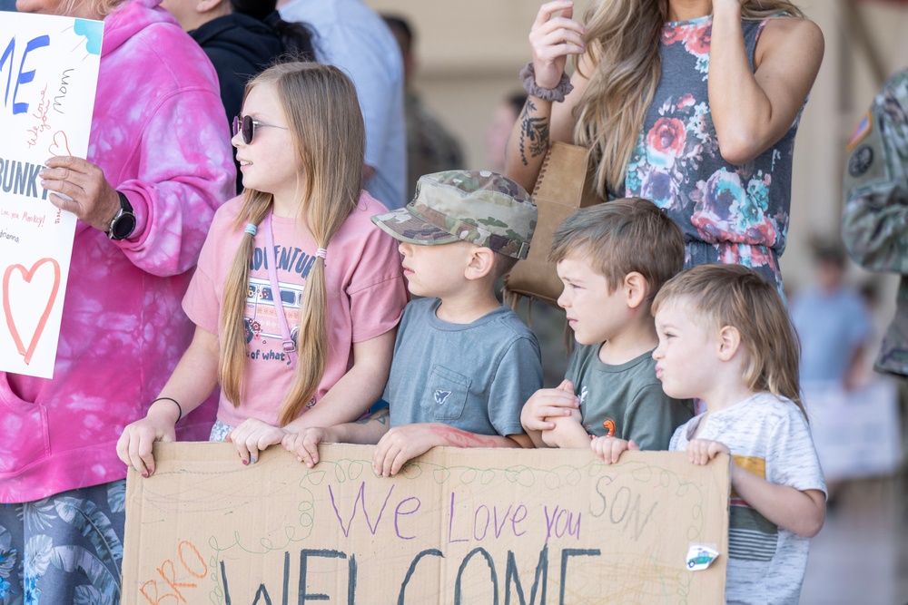 Idaho Army National Guard Soldiers Return Home