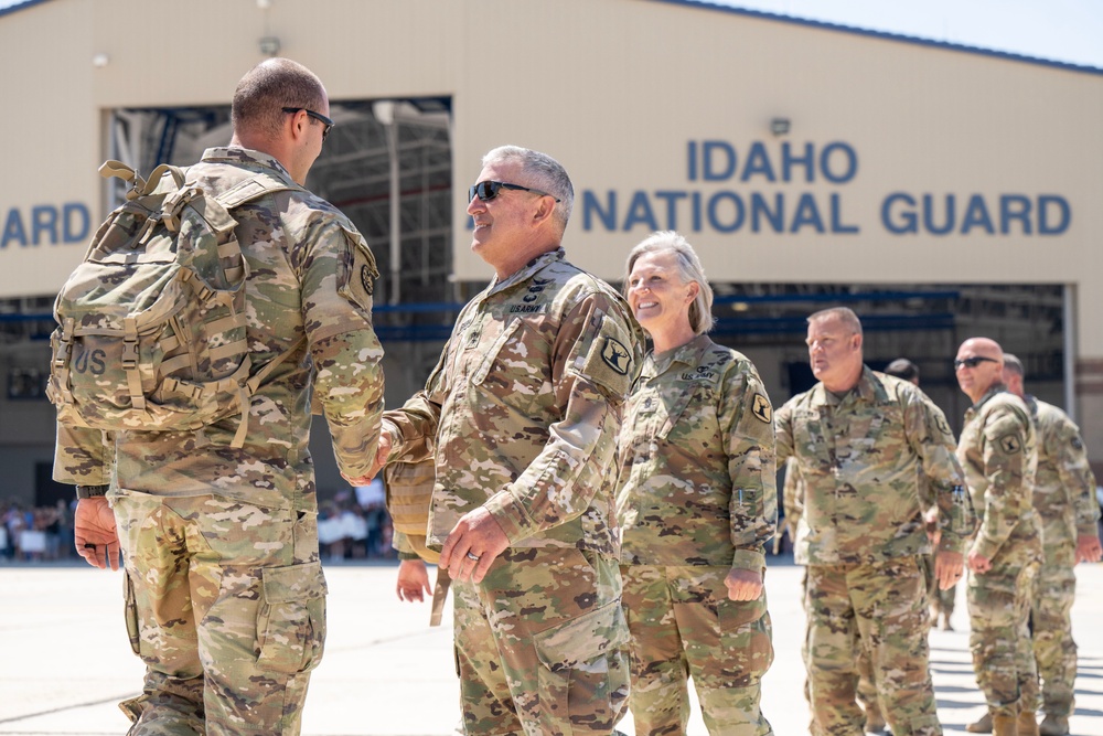 Idaho Army National Guard Soldiers Return Home