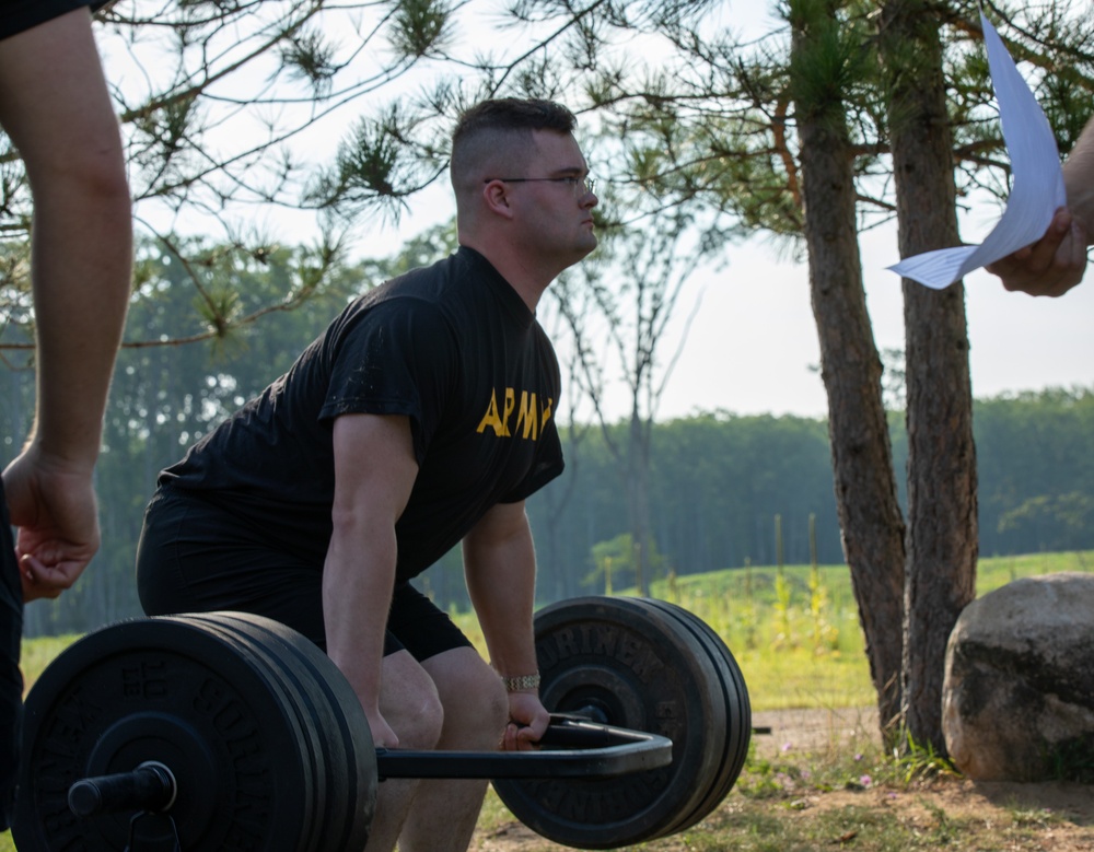 115th ESB Conduct Their ACFT at Northern Strike 23