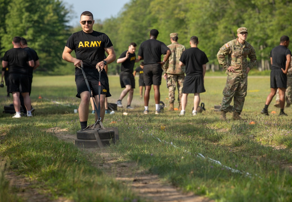 115th ESB Conduct Their ACFT at Northern Strike 23