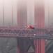 Coast Guard MH-65 Dolphin helicopter takes flight near San Francisco