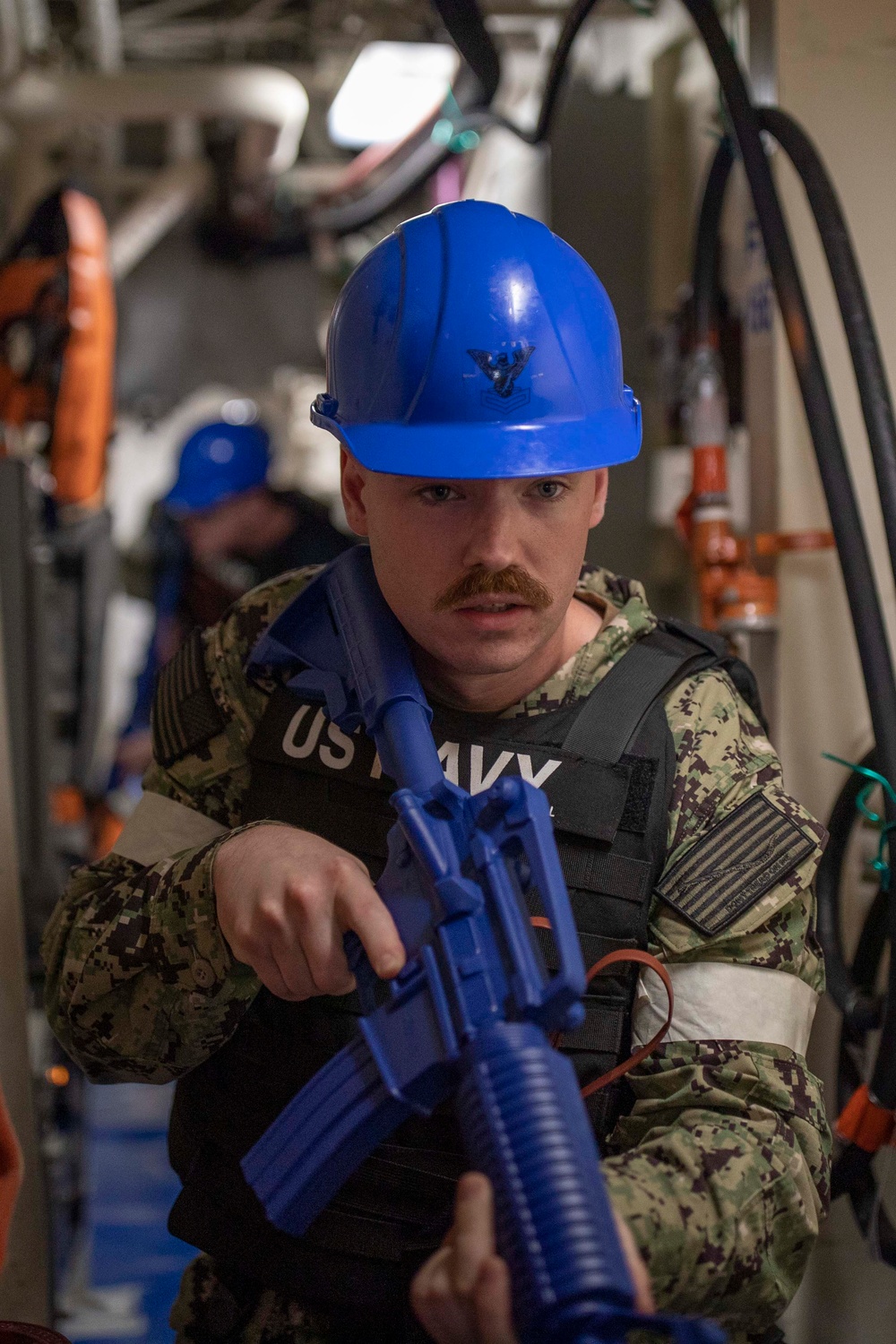 Anti-Terrorism Force Protection Drill Aboard Tripoli