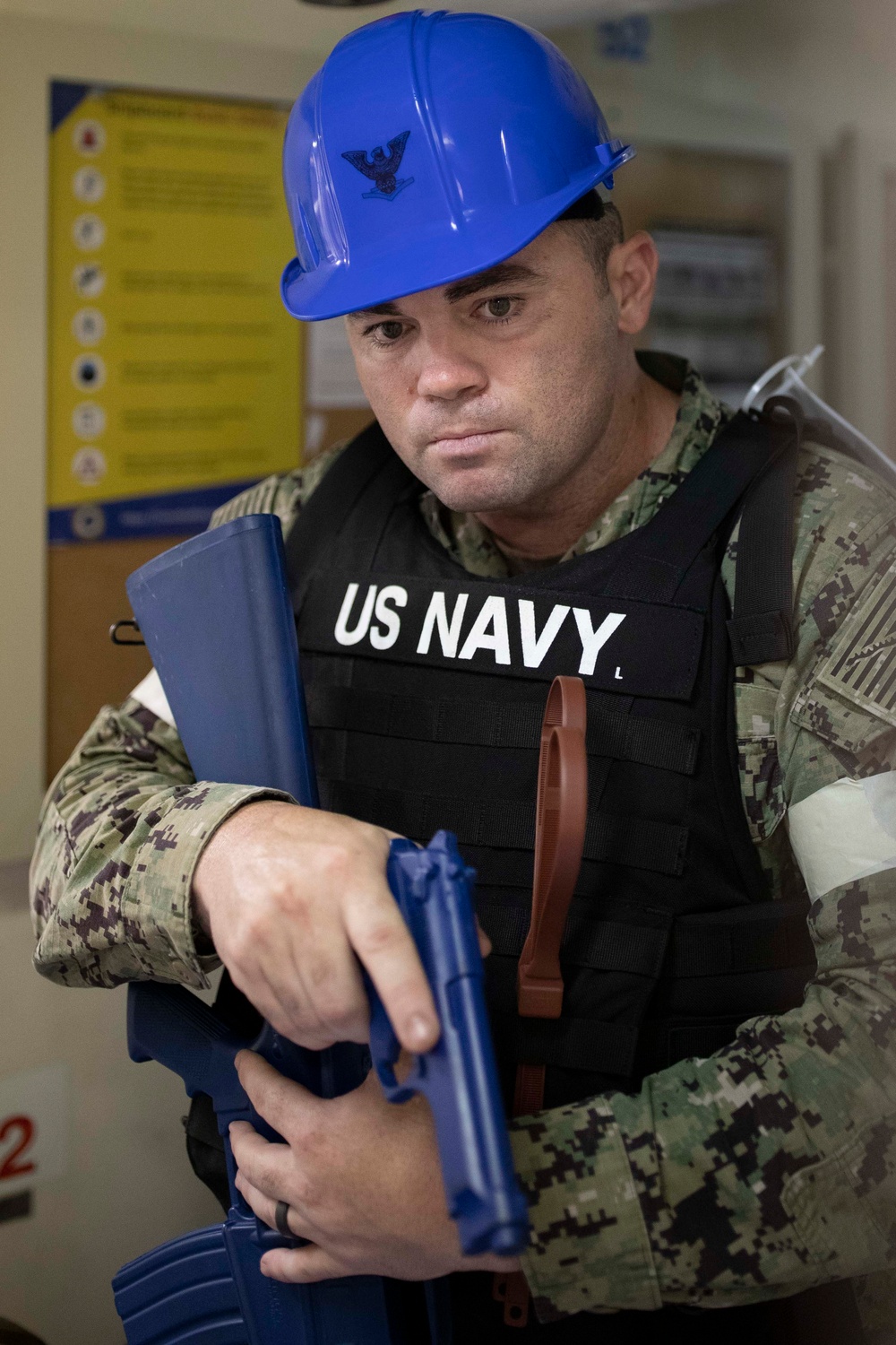 Anti-Terrorism Force Protection Drill Aboard Tripoli