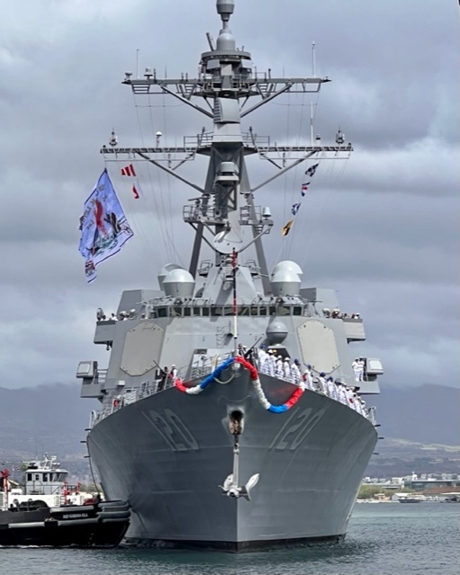 USS Carl M. Levin (DDG 120) Arrives Home