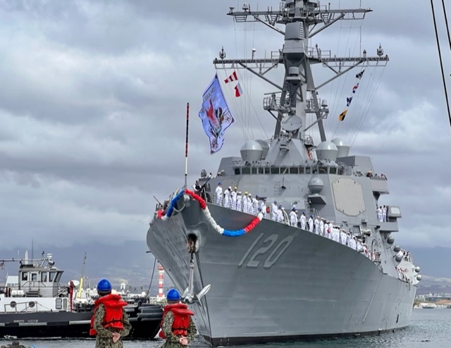 USS Carl M. Levin (DDG 120) Arrives Home