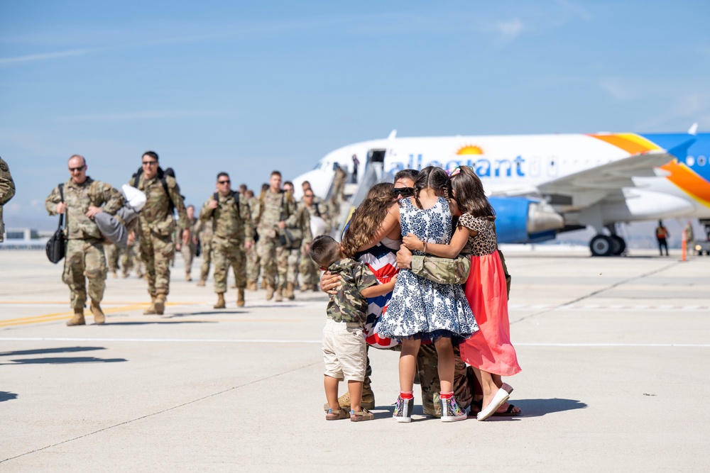 Idaho Army National Guard Soldiers Return Home