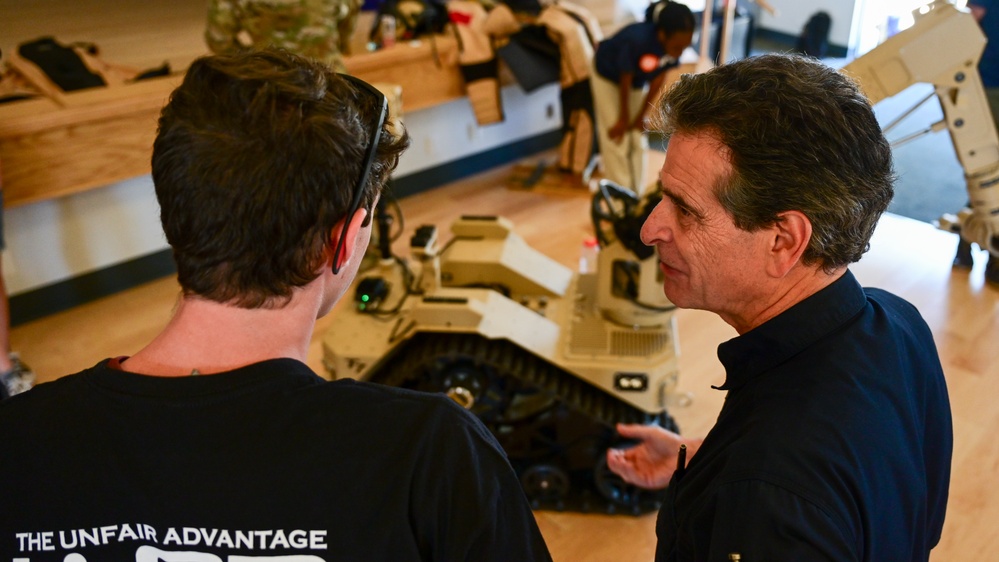 Dean Kamen visits Beale AFB