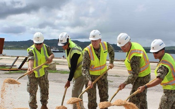 Leaders Break Ground on Mike-November Wharf Modernization at NBG