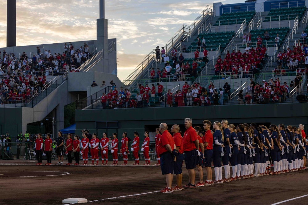 USA Women’s National Softball Team Participates in International Softball Game