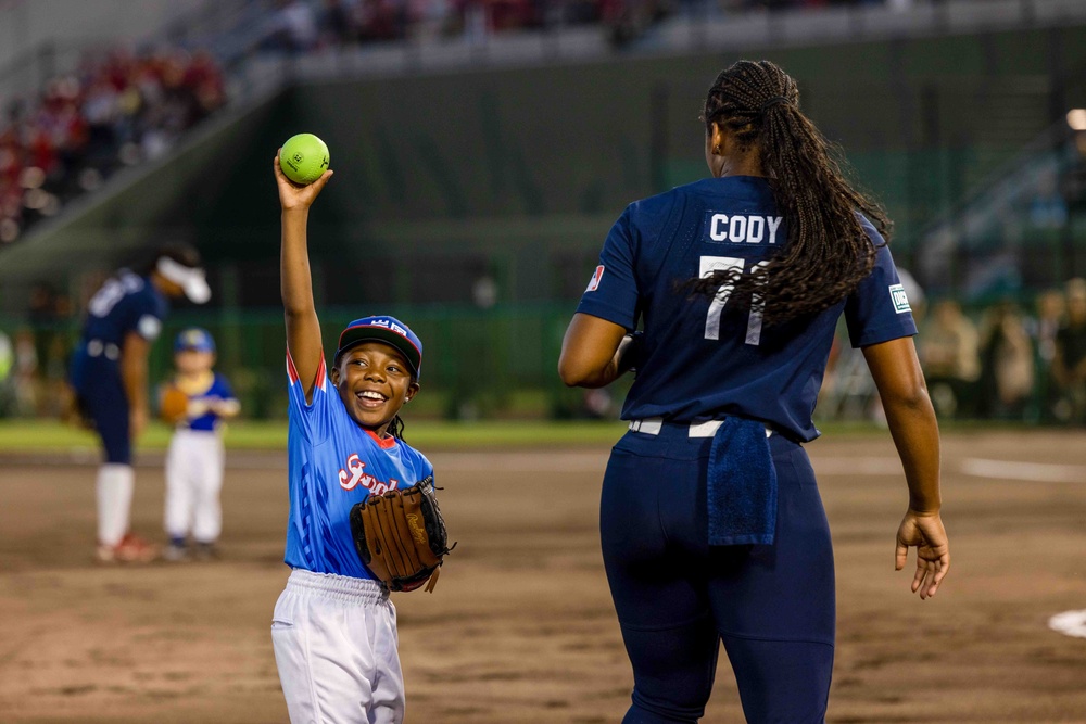 USA Women’s National Softball Team Participates in International Softball Game