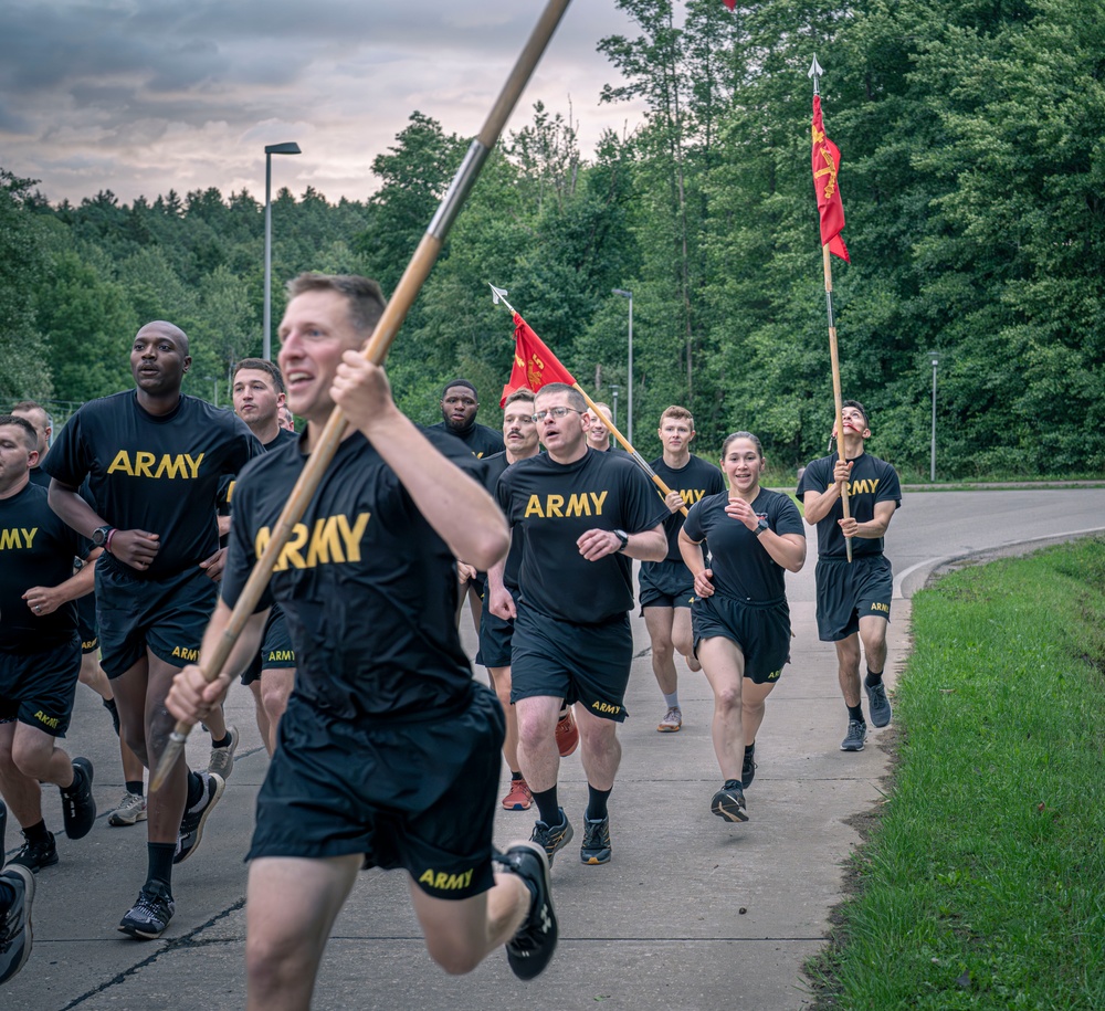 5th Battalion 4th Air Defense Artillery Regiment hosts a Battalion Run