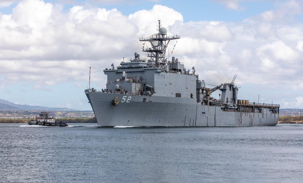 USS Pearl Harbor departs from Joint Base Pearl Harbor-Hickam