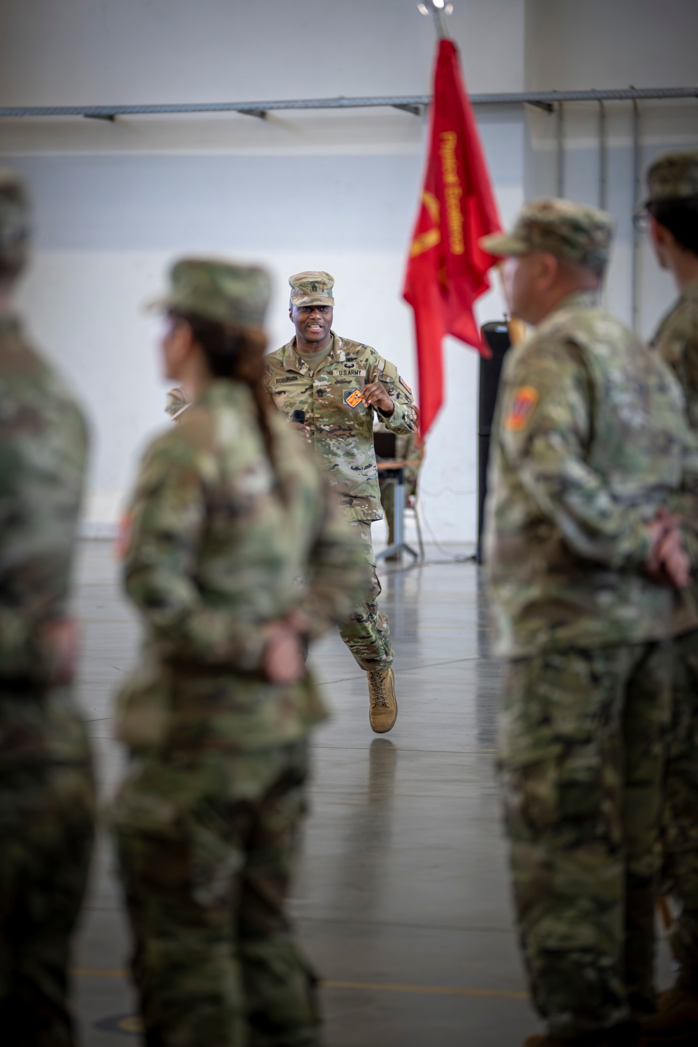 5th Battalion 4th Air Defense Artillery patching ceremony