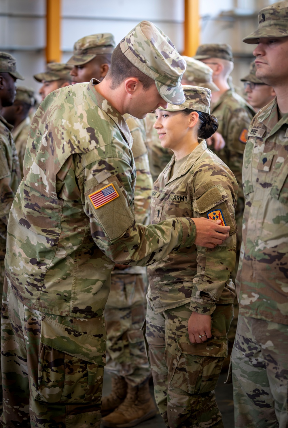 5th Battalion 4th Air Defense Artillery patching ceremony