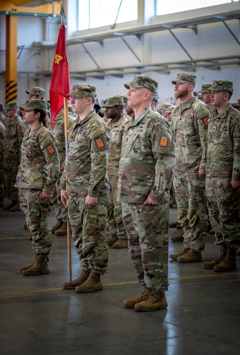 5th Battalion 4th Air Defense Artillery patching ceremony