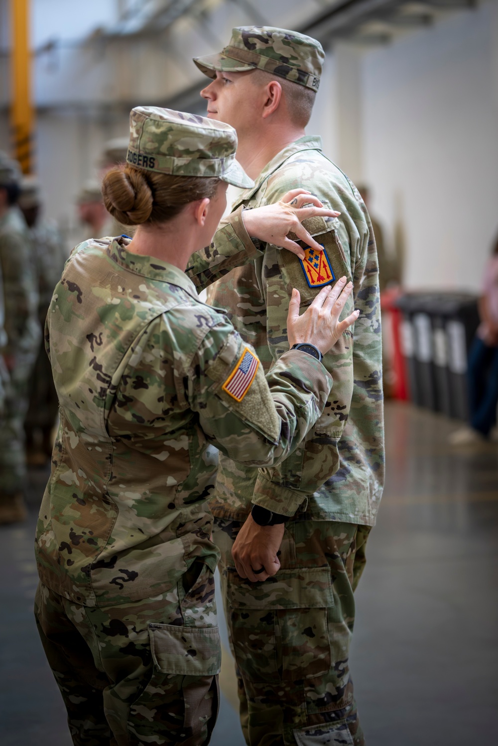 5th Battalion 4th Air Defense Artillery patching ceremony