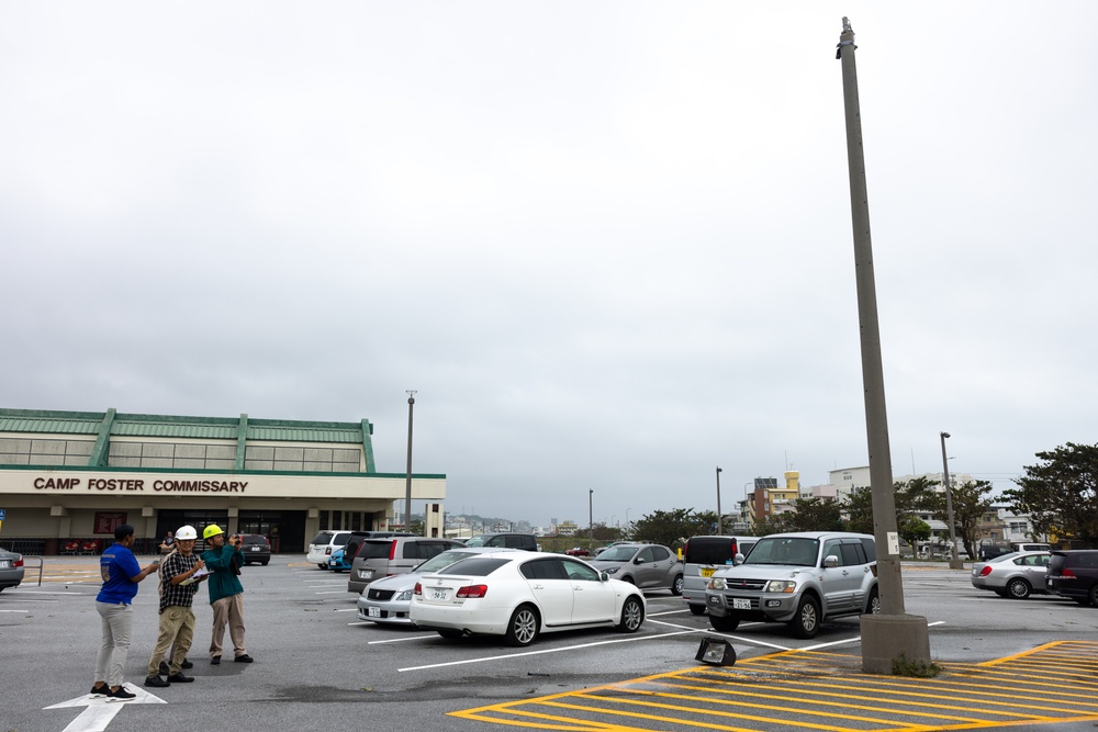 Damage Assessments at Camp Foster Commissary | Typhoon Khanun