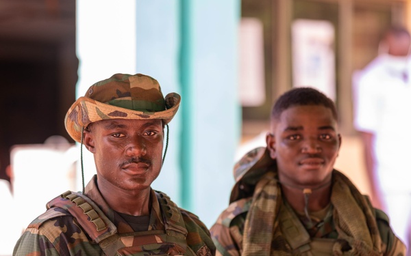 U.S. Army and Ghana Air Force conduct mass medical capabilities engagement in Ghana village