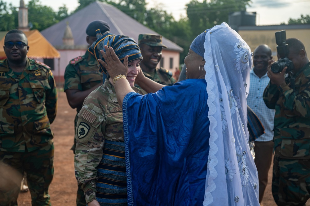 U.S. Army and Ghana Air Force conduct mass medical capabilities engagement in Ghana village