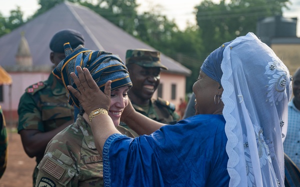 U.S. Army and Ghana Air Force conduct mass medical capabilities engagement in Ghana village