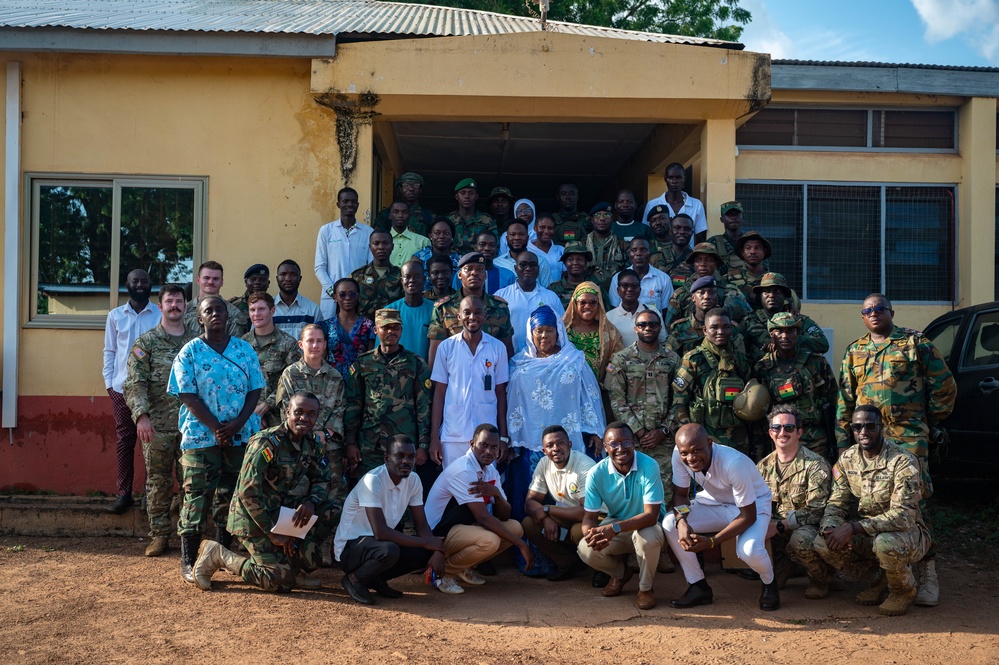 U.S. Army and Ghana Air Force conduct mass medical capabilities engagement in Ghana village