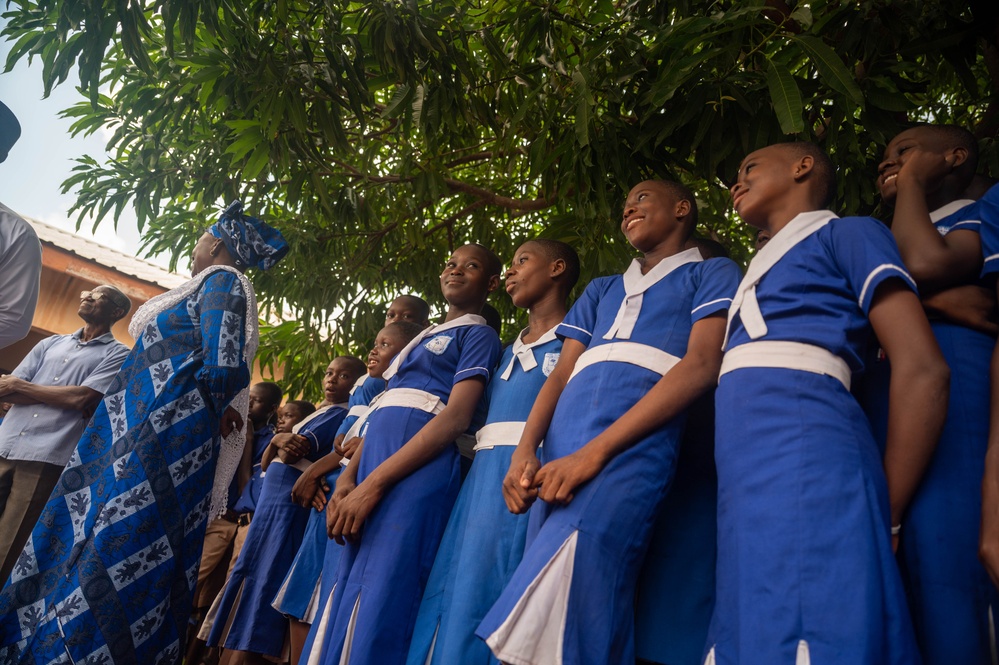 U.S. Army and Ghana Air Force conduct mass medical capabilities engagement in Ghana village