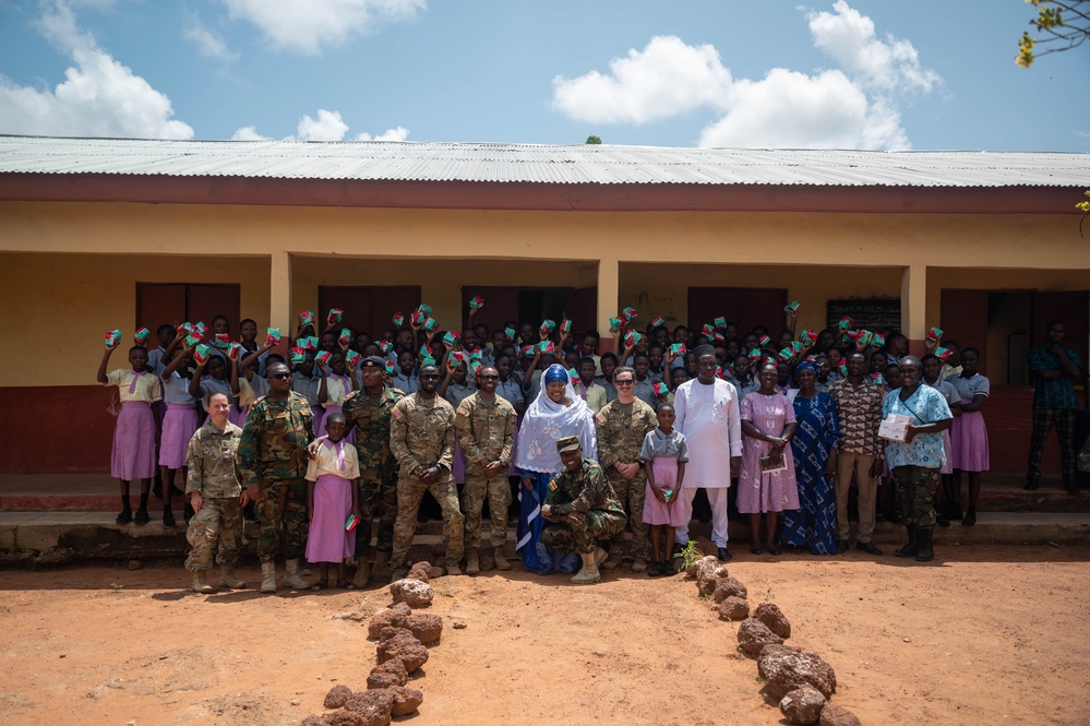 U.S. Army and Ghana Air Force conduct mass medical capabilities engagement in Ghana village