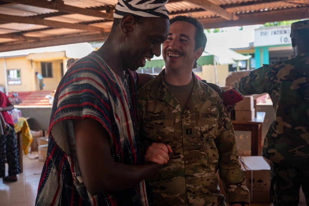 U.S. Army and Ghana Air Force conduct mass medical capabilities exercise in Ghana village