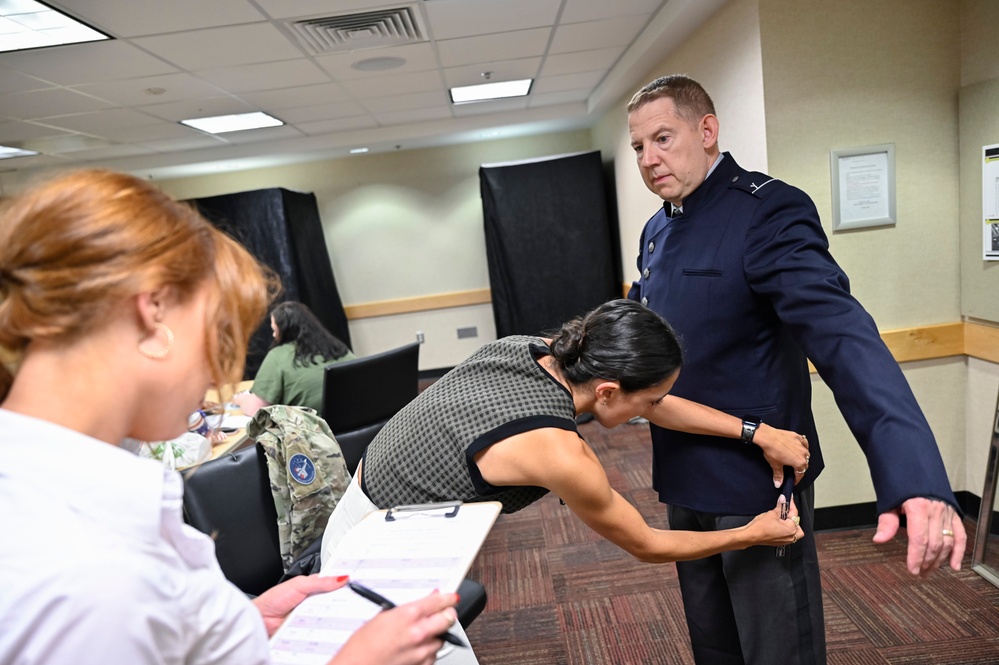 USSF uniform fitting