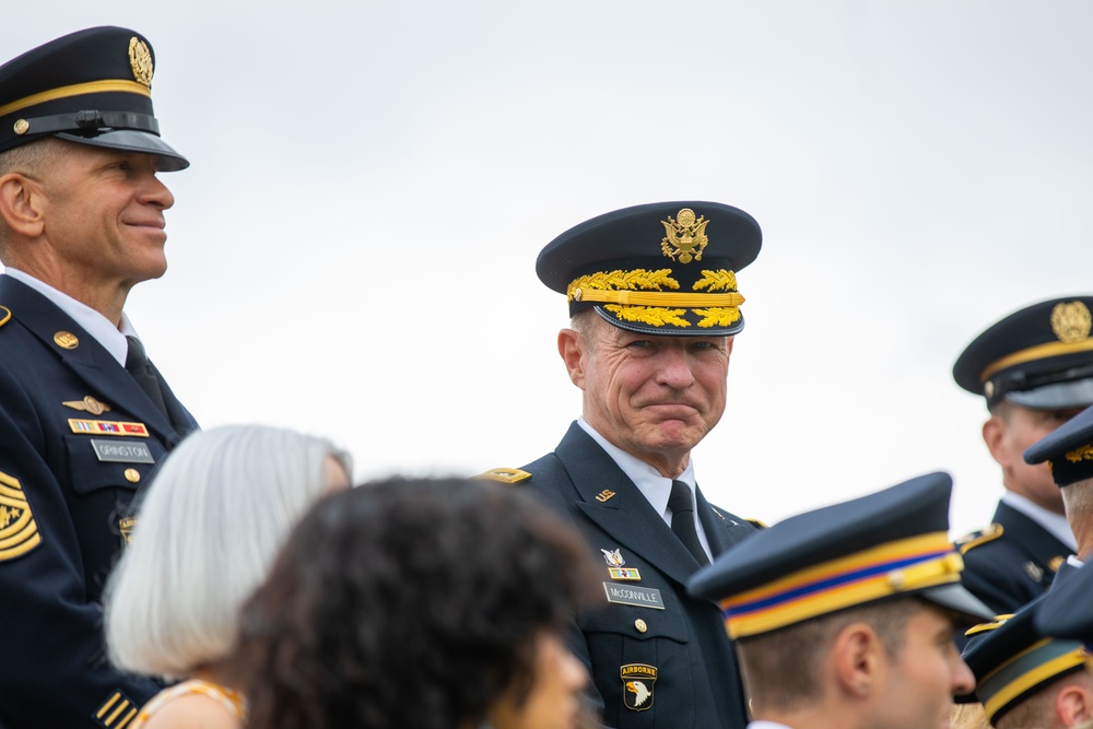 Change of Command for Gen. James C. McConville, the 40th Chief of Staff of the Army, and the Change of Responsibility for the 16th Sergeant Major of the Army, Michael A. Grinston